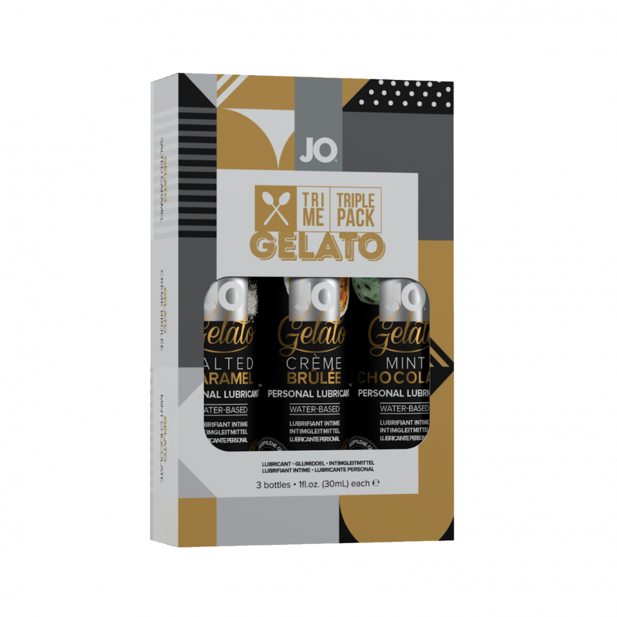 System Jo - JO Tri-Me Triple Pack - Gelato - Various - Lubricant 1 floz 30 mL
