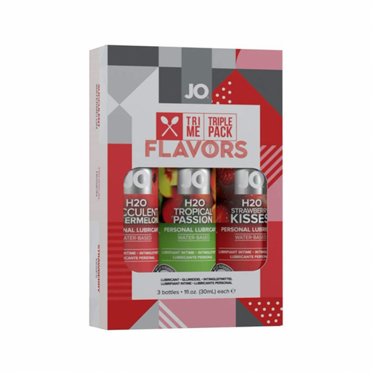 System Jo - JO Tri-Me Triple Pack - Flavors - Various - Lubricant 1 floz  30 mL