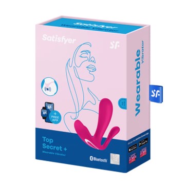 Satisfyer - Top Secret + Connect App Wearable Vibrator (Pink)